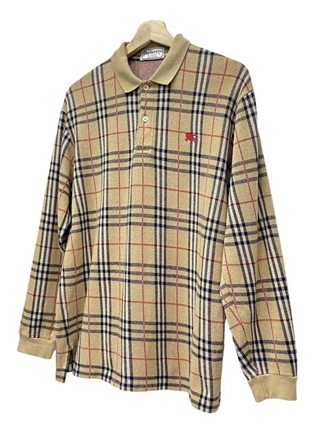 vintage burberry nova check long sleeve shirt|Vintage Burberrys of London Nova Check Shirt .